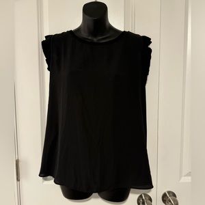 Loft mixed media tank - black size XL petite